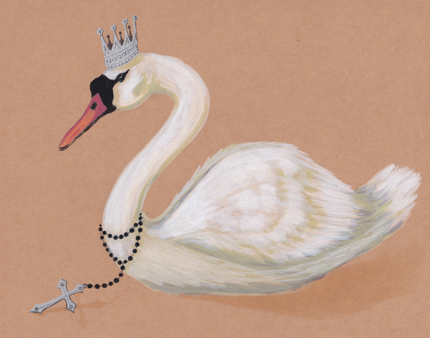 Goth Swan Print