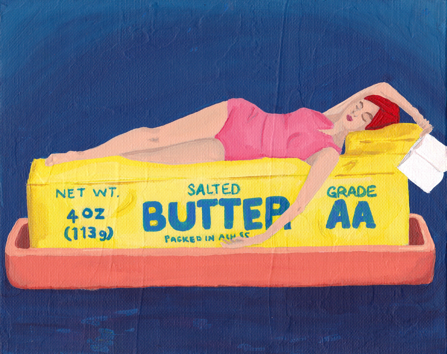 I Cant Believe She's on Butter Print