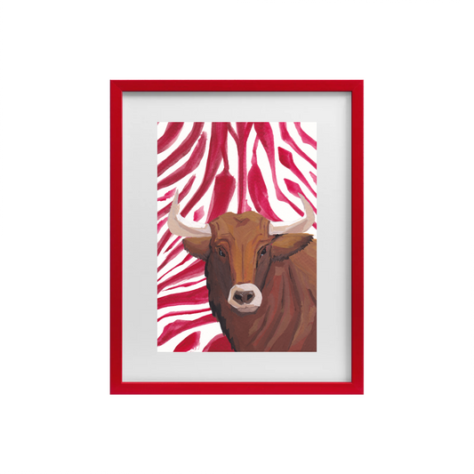 Bull Zebra Print