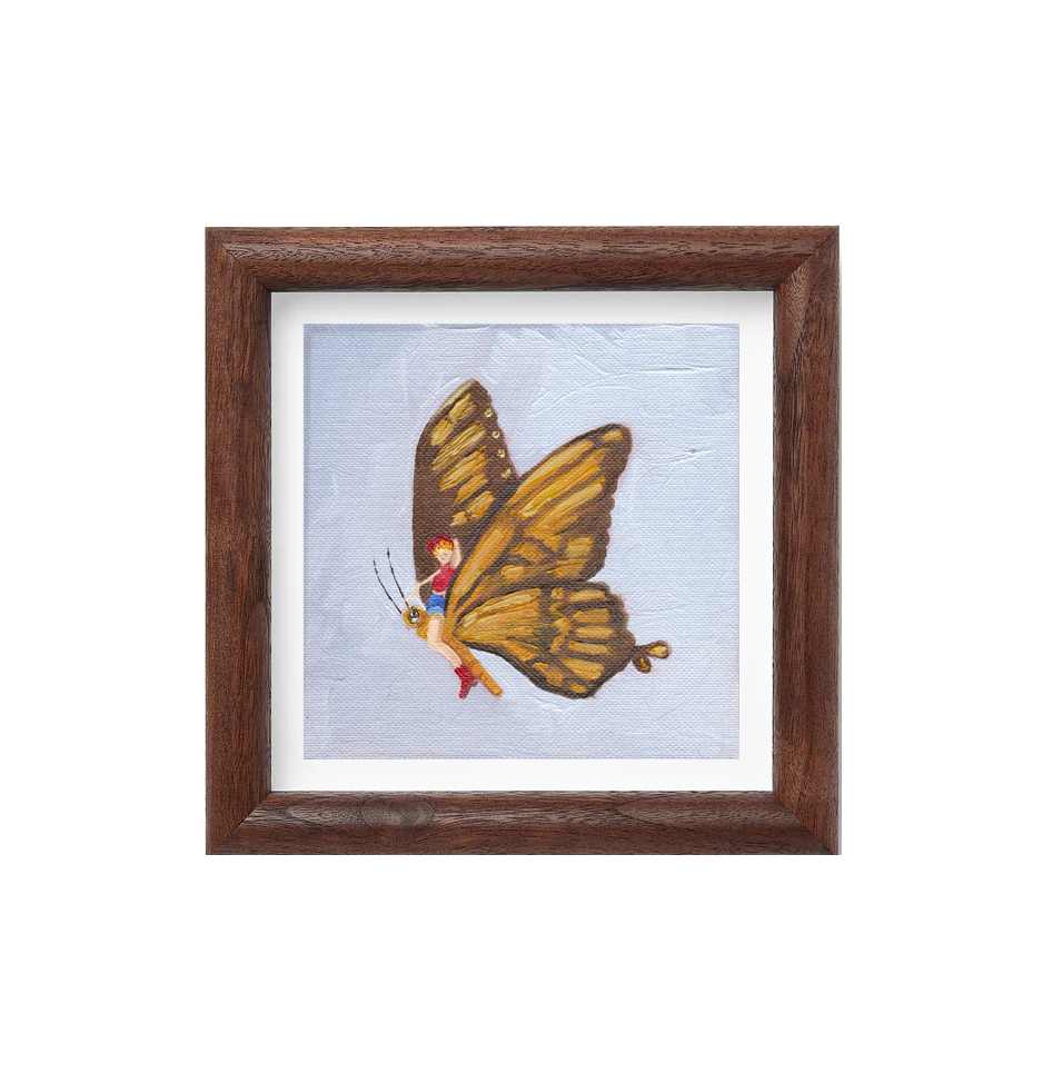 Butterfly Cowgirl Print