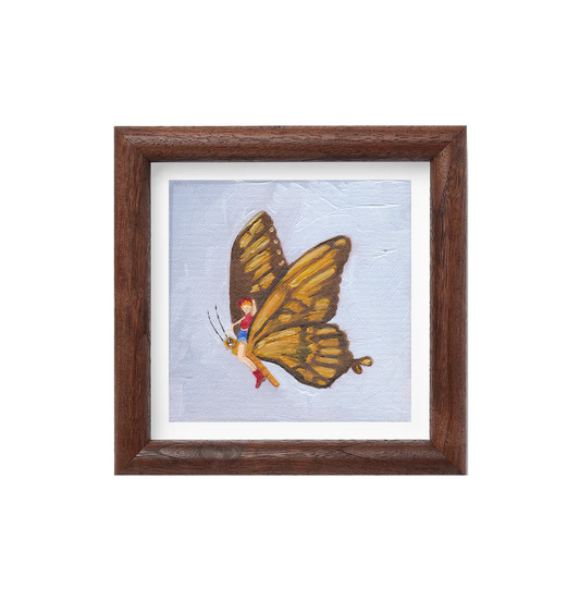 Butterfly Cowgirl Print