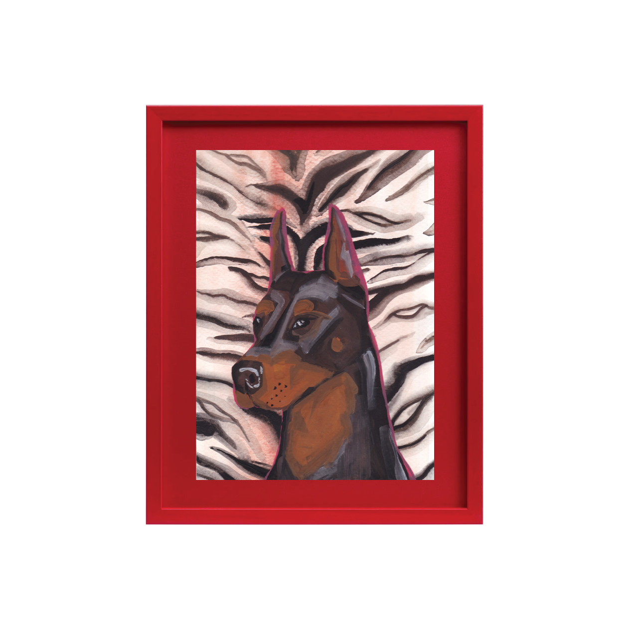 Doberman Tiger Print