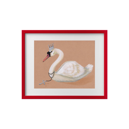 Goth Swan Print