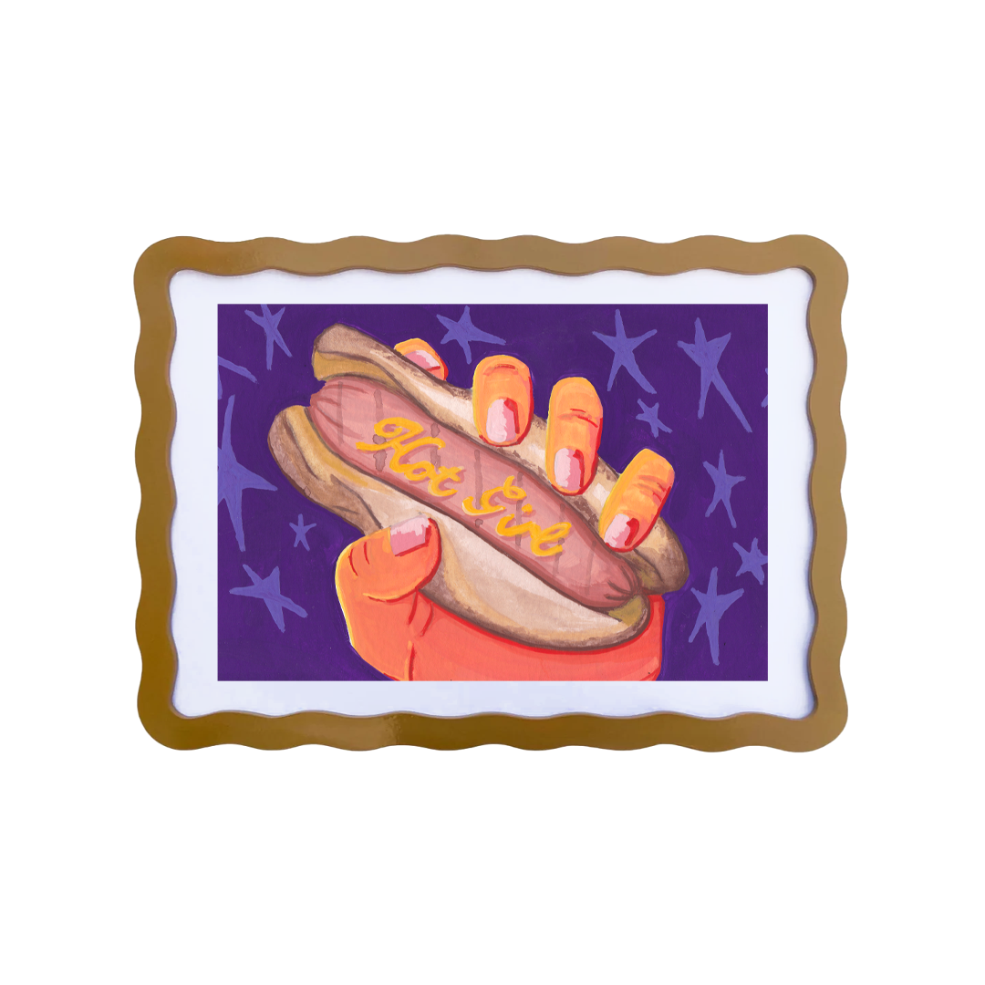 Hot Girl Hot Dog Print