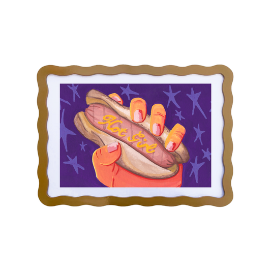 Hot Girl Hot Dog Print