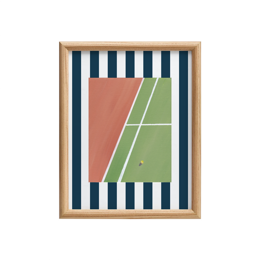 "Love" Tennis Court Print