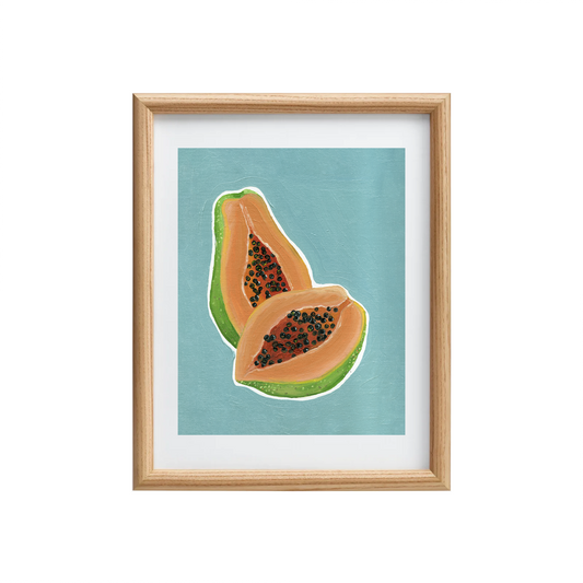 Papaya Blue Print