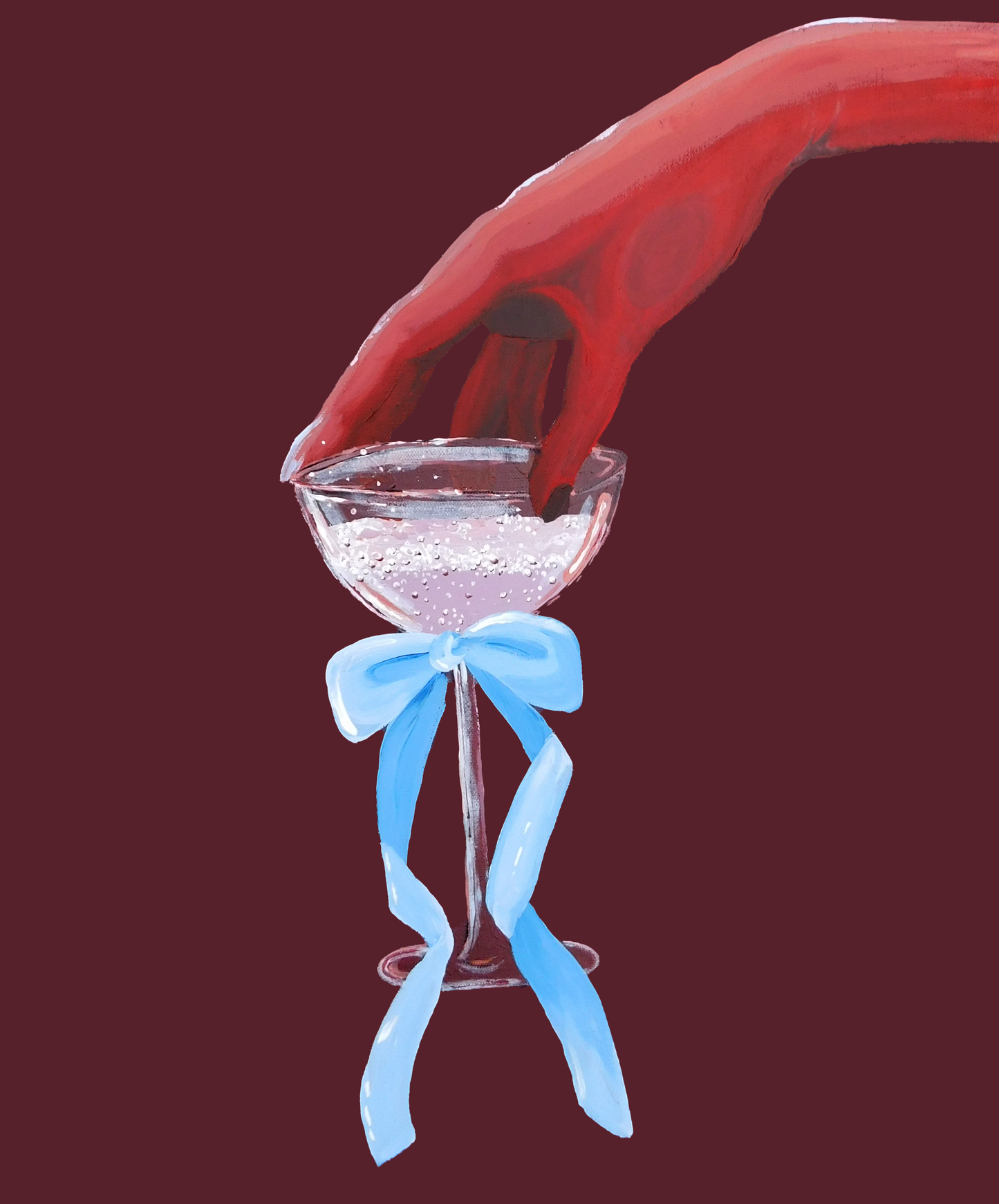 Red Hand Cheers print