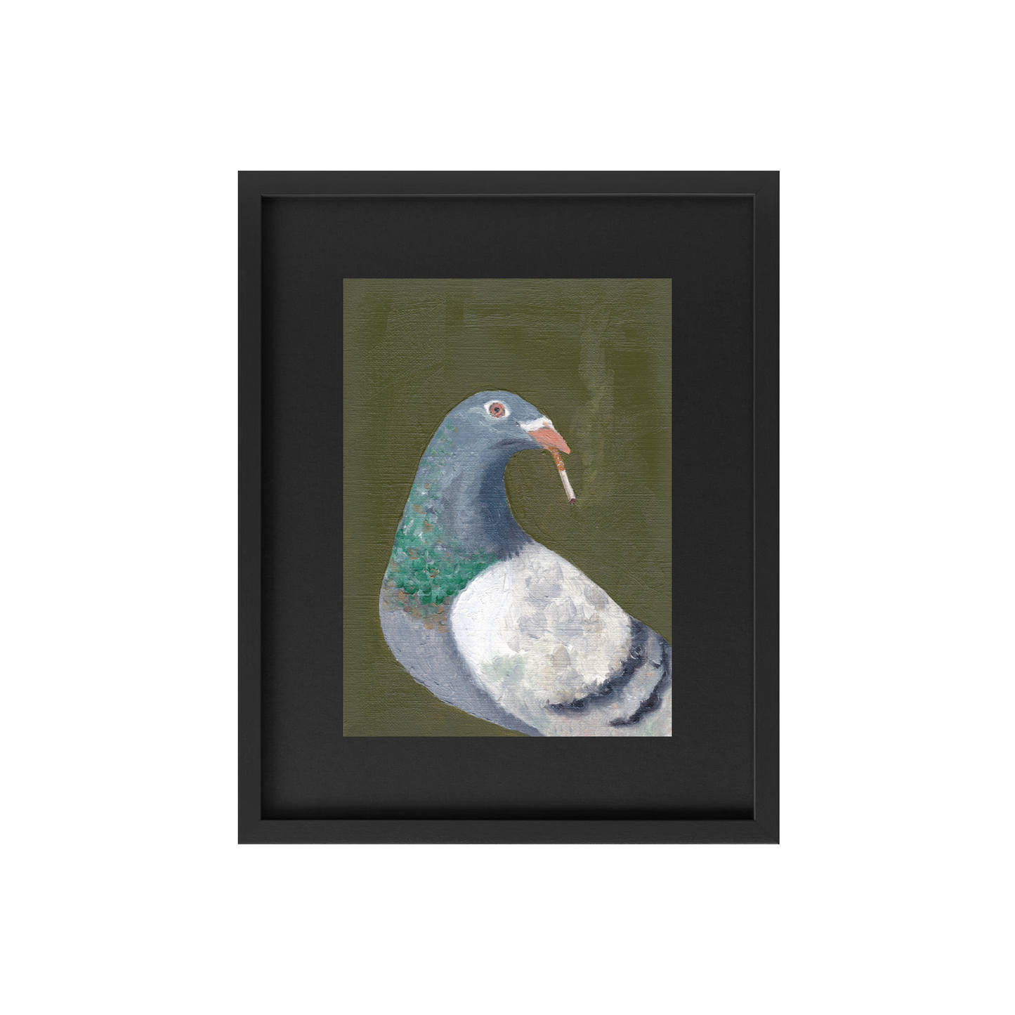Stoking Pigeon Print