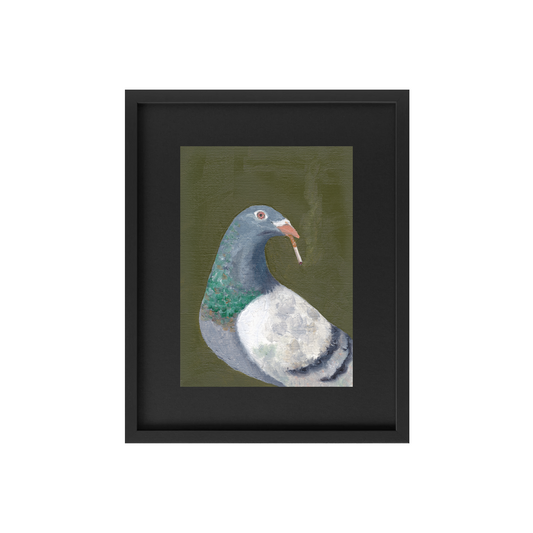 Stoking Pigeon Print